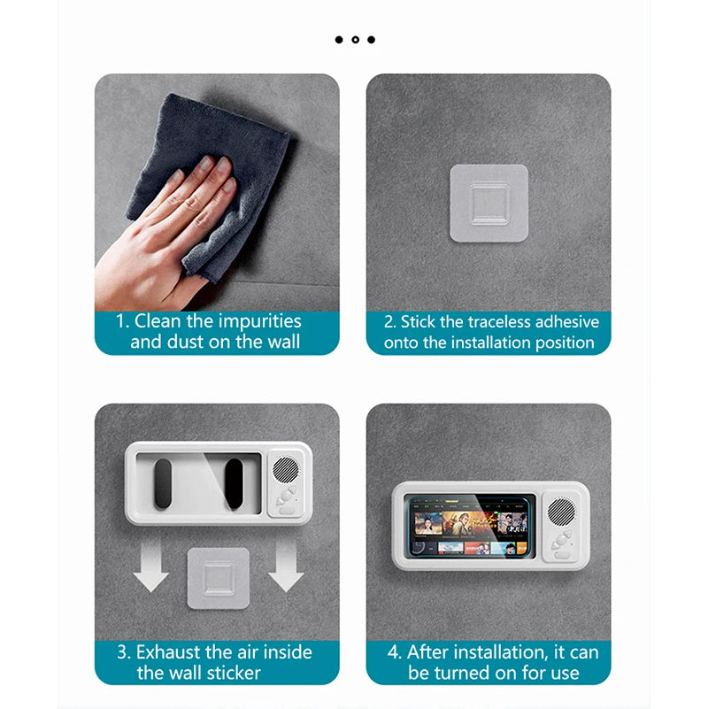 Shower Phone Holder with Speaker Shower Phone Holder with Speaker